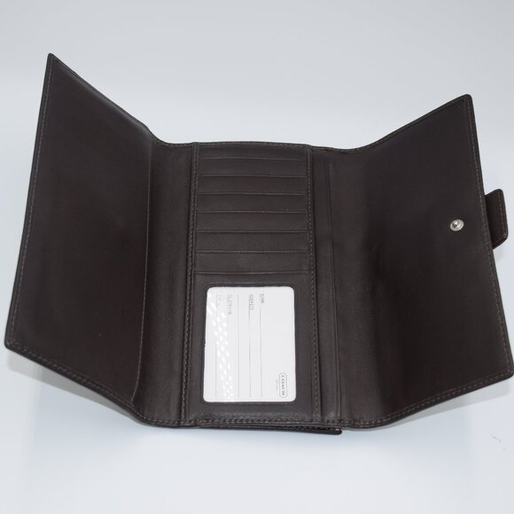 COACH Soho Buckle Signature “C” Canvas and Leather Wallet - Picture 5 of 5